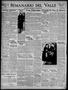 Newspaper: Semanario Del Valle (Brownsville, Tex.), Vol. 1, No. 2, Ed. 1 Tuesday…