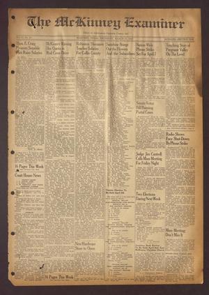 Primary view of object titled 'The McKinney Examiner (McKinney, Tex.), Vol. 61, No. 24, Ed. 1 Thursday, March 27, 1947'.