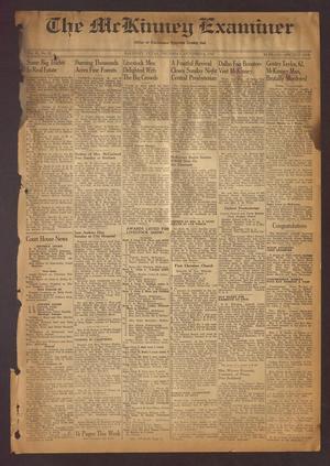Primary view of object titled 'The McKinney Examiner (McKinney, Tex.), Vol. 61, No. 51, Ed. 1 Thursday, October 2, 1947'.