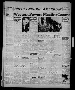 Primary view of object titled 'Breckenridge American (Breckenridge, Tex.), Vol. 27, No. 285, Ed. 1 Wednesday, December 17, 1947'.