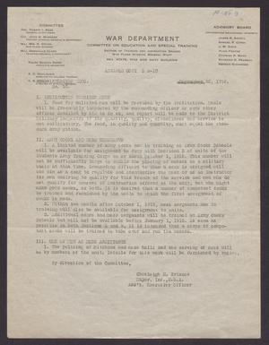 Primary view of object titled '[Committee on Education and Special Training Administration Memo Number 10]'.