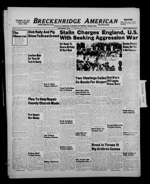 Primary view of object titled 'Breckenridge American (Breckenridge, Tex.), Vol. 28, No. 236, Ed. 1 Thursday, October 28, 1948'.