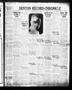 Newspaper: Denton Record-Chronicle (Denton, Tex.), Vol. 26, No. 291, Ed. 1 Wedne…