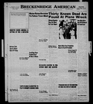 Primary view of object titled 'Breckenridge American (Breckenridge, Tex.), Vol. 29, No. 246, Ed. 1 Tuesday, November 22, 1949'.