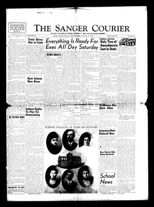 Primary view of object titled 'The Sanger Courier (Sanger, Tex.), Vol. 60, No. 4, Ed. 1 Thursday, November 6, 1958'.