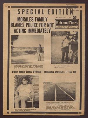 Primary view of object titled 'Chicano Times (San Antonio, Tex.), Vol. 6, No. 77, Ed. 1 Friday, September 19, 1975'.