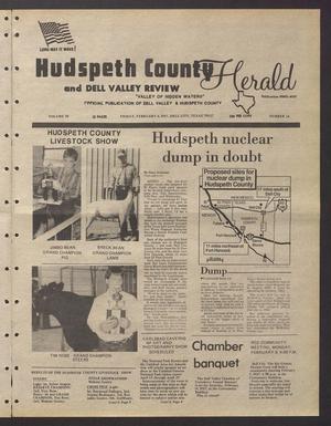 Primary view of object titled 'Hudspeth County Herald and Dell Valley Review (Dell City, Tex.), Vol. 30, No. 24, Ed. 1 Friday, February 6, 1987'.