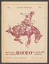 Primary view of Souvenir Program: 32nd Annual All Aggie Rodeo, October 23, 24, 1953