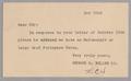 Postcard: [Card from George H. Mellen Co. to D. W. Kempner, October 22, 1948]