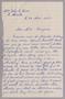 Letter: [Handwritten Letter from Elise le Lairre to Mrs. Daniel W. Kempner, M…