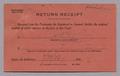 Primary view of [Return Receipt Card, July 29, 1953]