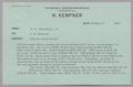 Letter: [Message from A. H. Blackshear, Jr., to I. H. Kempner, October 21, 19…