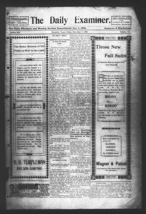 Primary view of object titled 'The Daily Examiner. (Navasota, Tex.), Vol. 8, No. 44, Ed. 1 Friday, December 5, 1902'.