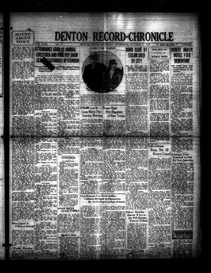 Primary view of object titled 'Denton Record-Chronicle (Denton, Tex.), Vol. 29, No. 57, Ed. 1 Saturday, October 19, 1929'.