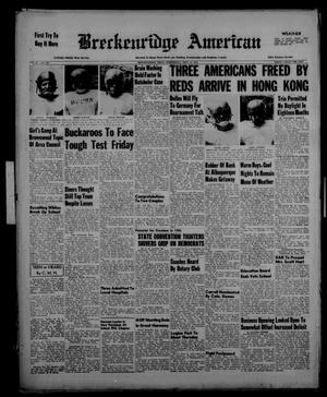 Primary view of object titled 'Breckenridge American (Breckenridge, Tex.), Vol. 34, No. 189, Ed. 1 Wednesday, September 15, 1954'.