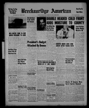 Primary view of object titled 'Breckenridge American (Breckenridge, Tex.), Vol. 35, No. 12, Ed. 1 Tuesday, January 18, 1955'.