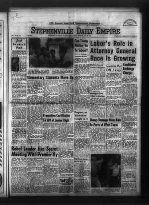 Primary view of object titled 'Stephenville Daily Empire (Stephenville, Tex.), Vol. 17, No. 191, Ed. 1 Friday, May 27, 1966'.