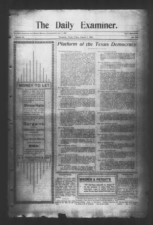Primary view of object titled 'The Daily Examiner. (Navasota, Tex.), Vol. 9, No. 265, Ed. 1 Friday, August 5, 1904'.
