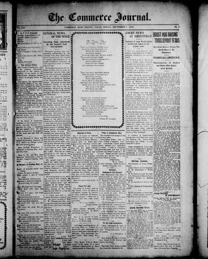 Primary view of object titled 'The Commerce Journal. (Commerce, Tex.), Vol. 21, No. 6, Ed. 1 Friday, September 2, 1910'.