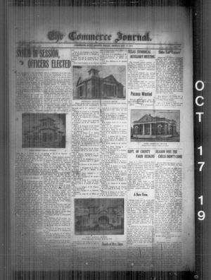 Primary view of object titled 'The Commerce Journal. (Commerce, Tex.), Vol. 30, No. 42, Ed. 1 Friday, October 17, 1919'.