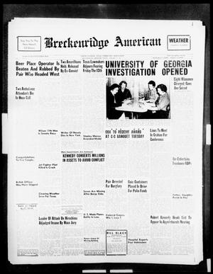 Primary view of object titled 'Breckenridge American (Breckenridge, Tex.), Vol. 41, No. 96, Ed. 1 Friday, January 13, 1961'.
