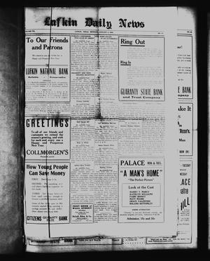 Primary view of object titled 'Lufkin Daily News (Lufkin, Tex.), Vol. 7, No. 51, Ed. 1 Monday, January 2, 1922'.