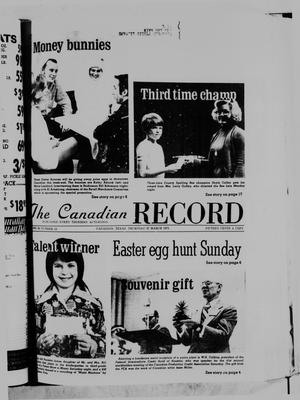 Primary view of object titled 'The Canadian Record (Canadian, Tex.), Vol. 86, No. 13, Ed. 1 Thursday, March 27, 1975'.