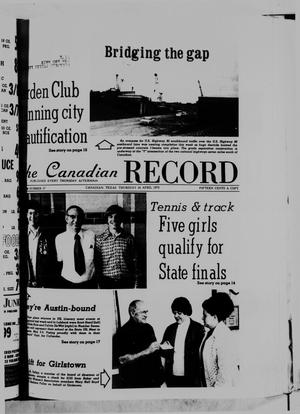 Primary view of object titled 'The Canadian Record (Canadian, Tex.), Vol. 86, No. 17, Ed. 1 Thursday, April 24, 1975'.