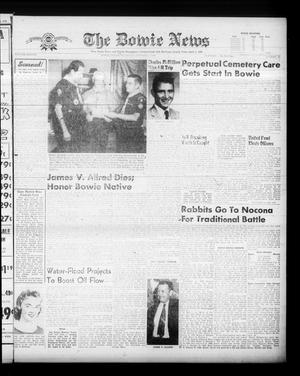 Primary view of object titled 'The Bowie News (Bowie, Tex.), Vol. 38, No. 40, Ed. 1 Thursday, October 1, 1959'.