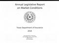 Report: Annual Legislative Report on Market Conditions: 2018