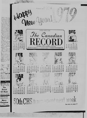 Primary view of object titled 'The Canadian Record (Canadian, Tex.), Vol. 89, No. 52, Ed. 1 Thursday, December 28, 1978'.