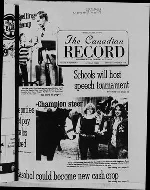 Primary view of object titled 'The Canadian Record (Canadian, Tex.), Vol. 90, No. 11, Ed. 1 Thursday, March 15, 1979'.