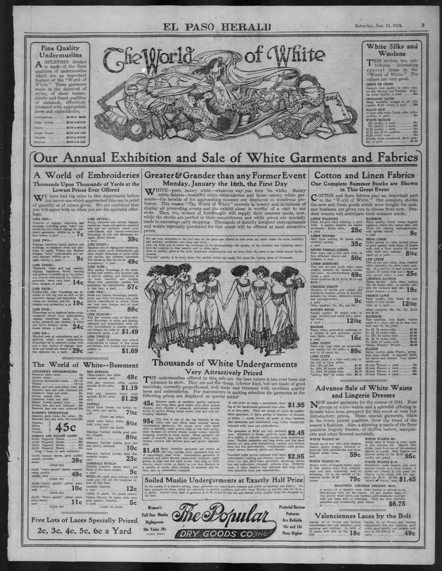 El Paso Herald (El Paso, Tex.), Ed. 1, Saturday, January 14, 1911
                                                
                                                    [Sequence #]: 3 of 24
                                                