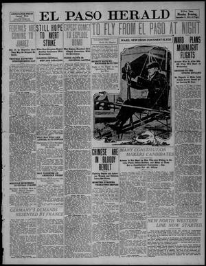 Primary view of object titled 'El Paso Herald (El Paso, Tex.), Ed. 1, Monday, September 11, 1911'.
