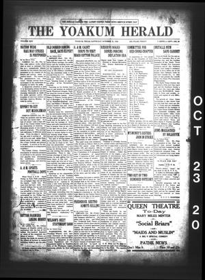 Primary view of object titled 'The Yoakum Herald (Yoakum, Tex.), Vol. 25, No. 90, Ed. 1 Saturday, October 23, 1920'.