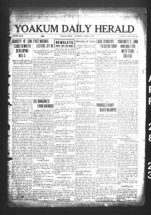 Primary view of object titled 'Yoakum Daily Herald (Yoakum, Tex.), Vol. 17, No. 116, Ed. 1 Saturday, April 28, 1923'.