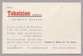 Text: [Annotated Business Cards from Tokatzian Brothers]