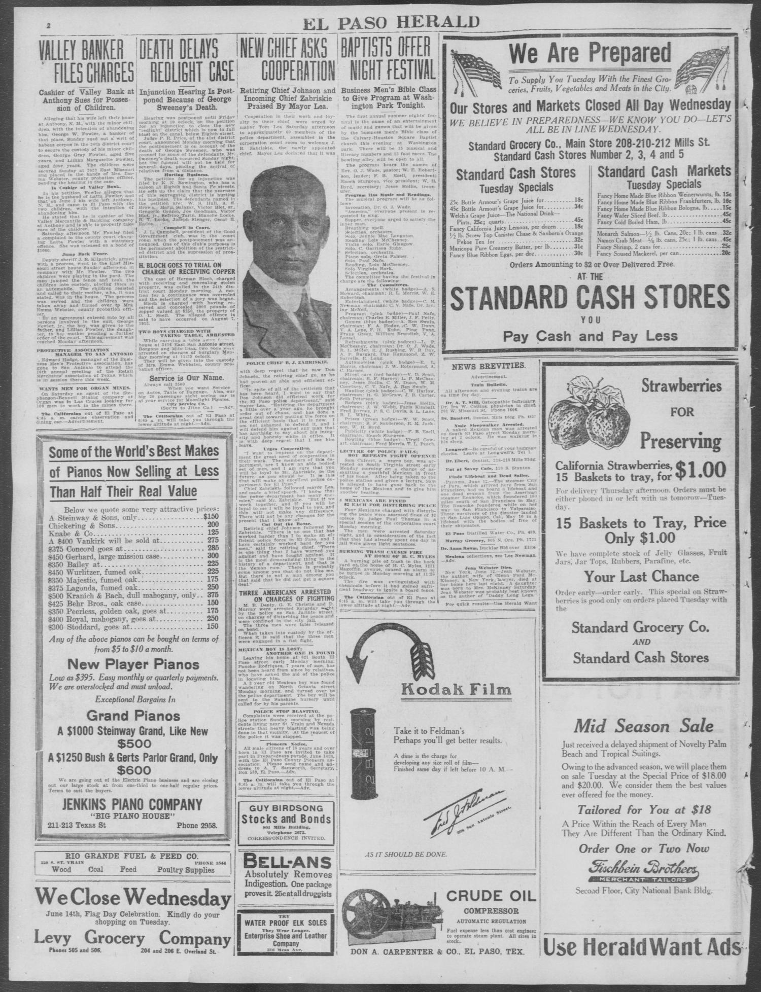 El Paso Herald (El Paso, Tex.), Ed. 1, Monday, June 12, 1916
                                                
                                                    [Sequence #]: 2 of 16
                                                
