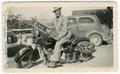 Thumbnail image of item number 1 in: '[Archie Griffith on Motorcycle]'.