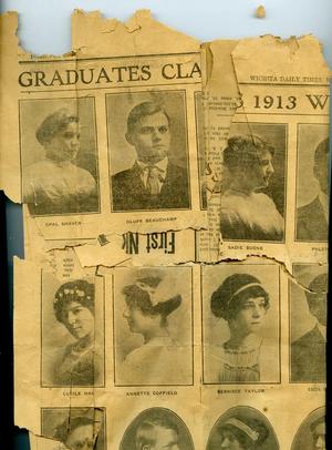 Primary view of object titled '[Old High 1913 Graduating Class]'.