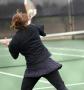 Primary view of [Girl Playing Tennis]