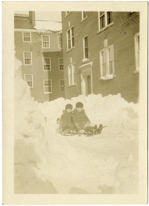 Primary view of object titled '[Photograph of Cynthia Lloyd and Dorothy Lloyd]'.