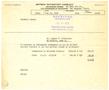 Primary view of [Fee statement by Carswell Agency to Matson Navigation Company regarding Dr. Rupert N. Richardson]