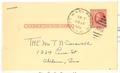 Primary view of [Postcard from Jet Peters addressed to T. N. Carswell - August 25, 1954]