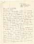 Primary view of [Letter from Mrs. J. H. McLaughlin to T. N. Carswell - February 13, 1944]