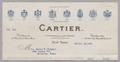 Text: [Account Statement for Cartier, October 30, 1948]
