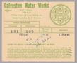 Text: Galveston Water Works Monthly Statement (2524 O 1/2): February 1950
