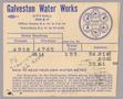 Text: Galveston Water Works Monthly Statement (2504 O 1/2): July 1950
