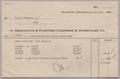 Text: [Invoice for Labor and Return of Egg Cases to Merchants & Planters Co…