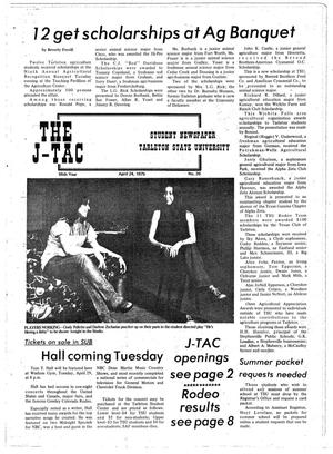 Primary view of object titled 'The J-TAC (Stephenville, Tex.), Vol. 55, No. 26, Ed. 1 Thursday, April 24, 1975'.